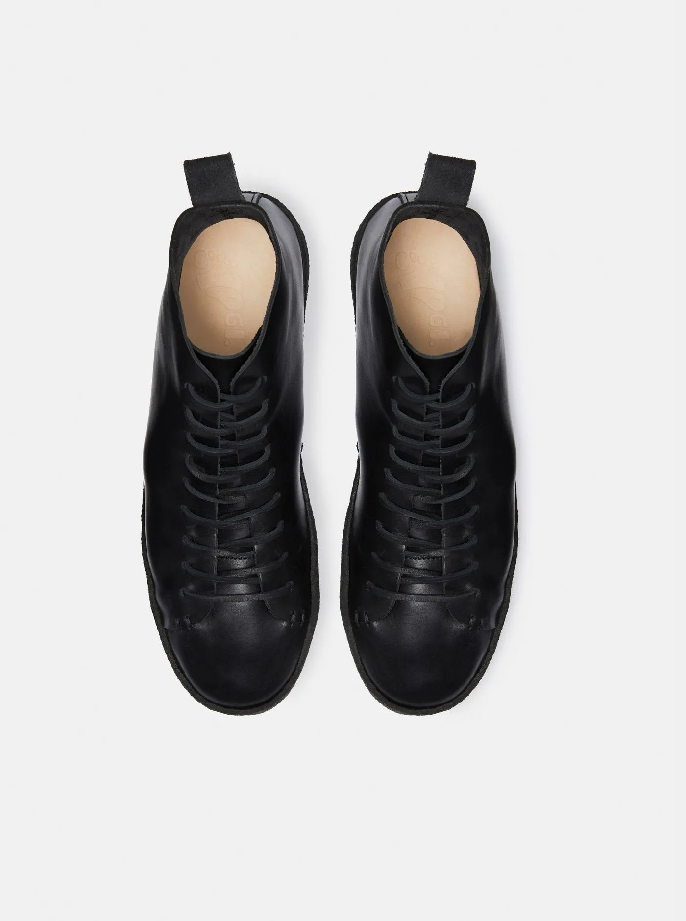 Winstone Crepe Black Leather