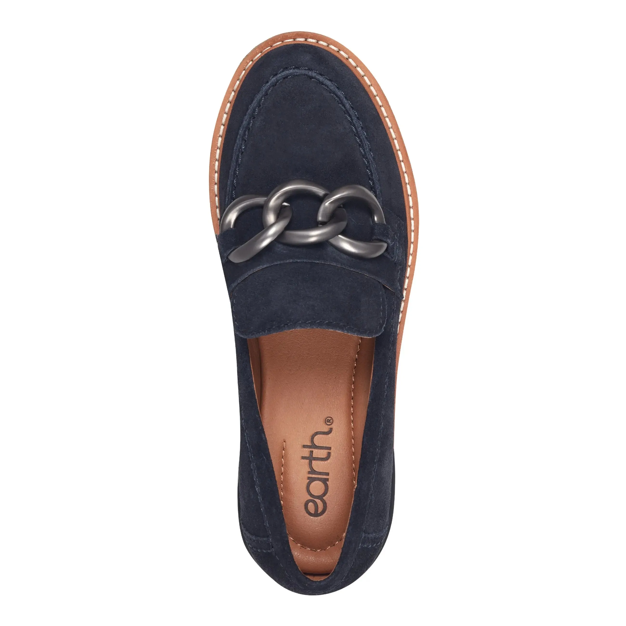 Zalor Round Toe Lug Sole Casual Slip-on Loafers