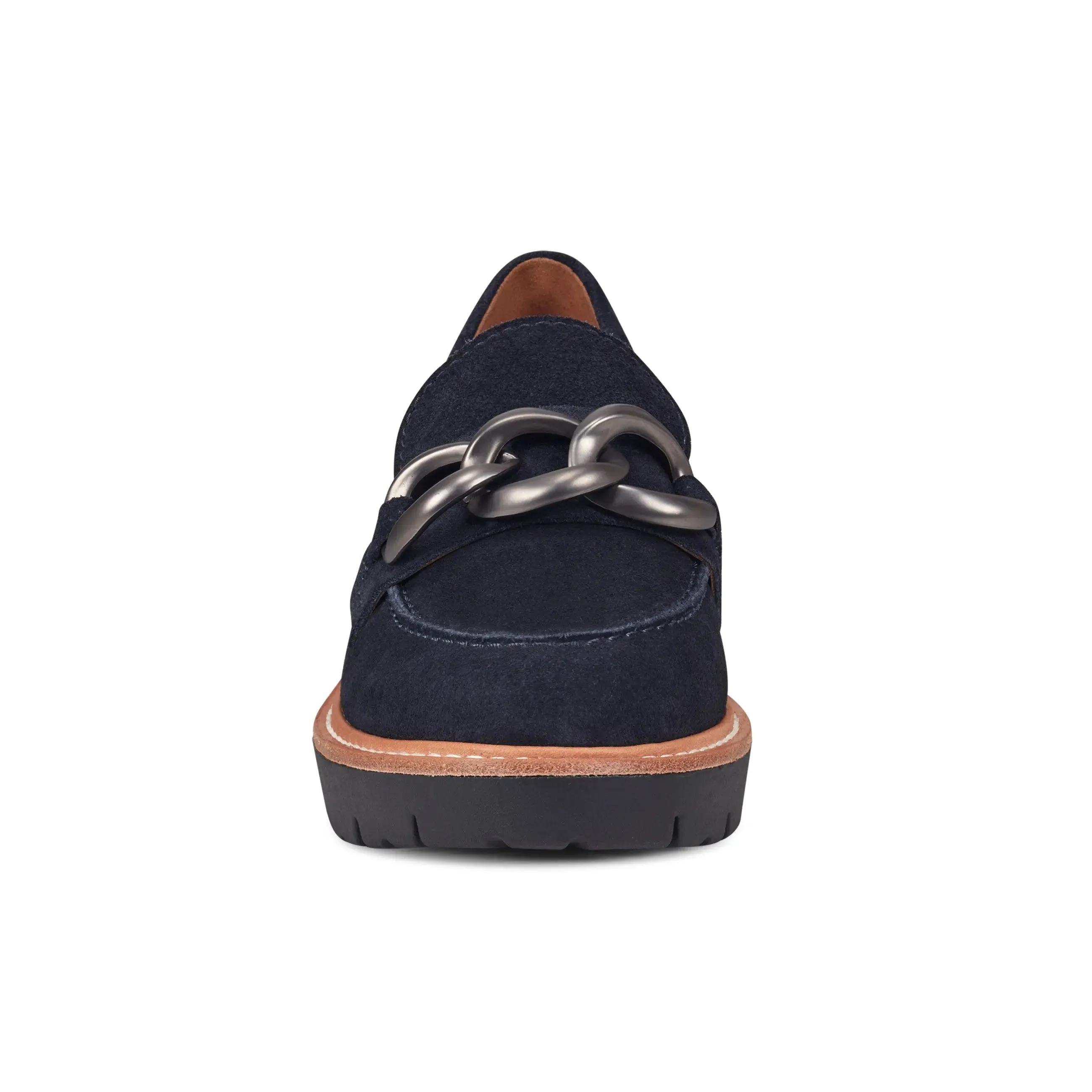 Zalor Round Toe Lug Sole Casual Slip-on Loafers